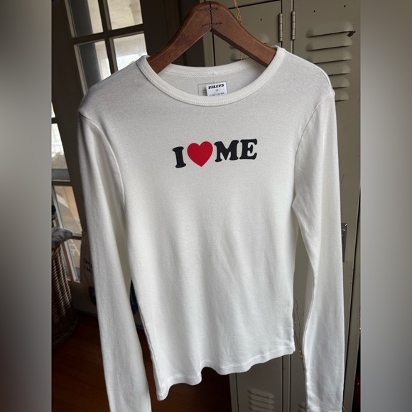 I Love Me Womens Long Sleeve Baby Tee - Picture 10 of 13